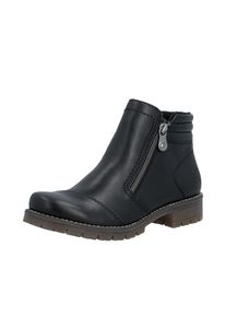Stiefelette Rieker, Damen, Gr. 43, schwarz, Lederimitat, Schuhe Stiefelette, Klassik-Boots, Casual-Stiefelette mit zwei Rei&szlig;verschl&uuml;ssen