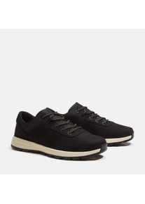 Schn&uuml;rschuh Timberland "SPRINT BASIC - LOW LACE UP SNEAKER", Herren, Gr. 47,5, schwarz (schwarz nubuck), Leder, Schuhe Schn&uuml;rschuh, aus Leder