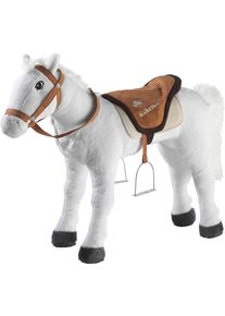 Stehpferd Heunec "Sabrina stehend, Gr&ouml;&szlig;e ca. 90 cm", wei&szlig;, Stehtiere, KinderB:30cm H:75cm L:90cm, Synthetik, Stehpferd, mit Sound, B:30cm H:75cm L:90cm