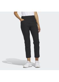 Chinohose adidas Performance "ULTIMATE365+ ANKLE", Damen, Gr. L, K-Gr, schwarz (schwarz, kurz, gr.), Obermaterial: 90% Polyester, 10% Elasthan, 7/8-L&auml;nge, Hosen Chinohose