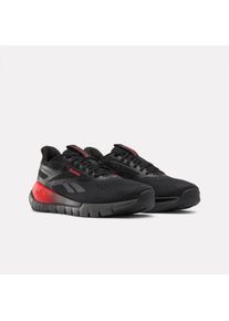 Trainingsschuh Reebok "Reebok FLEX TRAINER", Damen, Gr. 48,5, schwarz (schwarz, grau6, sport rot), Synthetik, Textil, Schuhe Trainingsschuh, ideal f&uuml;r Gym und Fitnessstudio