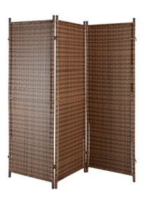 Paravent Merxx "Paravent Geflecht", braun (hellbraun), B:183cm H:182cm, Geflecht Rattan, Kunststoff, Stellw&auml;nde, Paravent