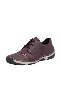 Sneaker Rieker, Damen, Gr. 36, bordeaux, Lederimitat, Synthetik, Schuhe Sneaker, Schn&uuml;rschuh, Halbschuh, Freizeitsneaker mit Label