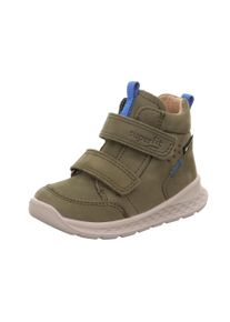 Winterboots Superfit "BREEZE, WMS: mittel", M&auml;dchen, Gr. 30, gr&uuml;n, hellblau, Nubukleder, unifarben mit Farbeinsatz, Schuhe Winterboots, Babyschuh, Klettschuh mit GORE-Tex, Gr&ouml;&szlig;enschablone zum Download