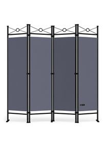 Casaria Paravent Lucca Anthrazit 180x163cm