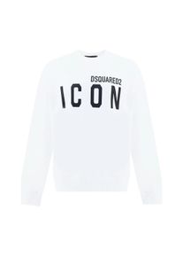 DSquared2 Uniseks Adult Cool Icon Logo Sweatshirt (Wit, Zwart)