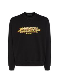 DSquared2 Uniseks Macho Logo Sweatshirt voor volwassenen (Zwart)