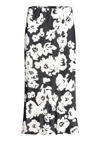 Satinrock Betty Barclay "Satinrock mit Muster", Damen, Gr. 44, schwarz (schwarz, wei&szlig;), Einsatz: 100% Polyester PES., R&ouml;cke Satinrock