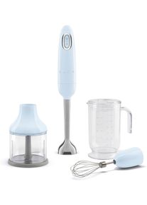 Smeg Stabmixer "HBF03", blau (pastellblau), B:6,5cm H:41,4cm T:6,5cm, Mixer, Stabmixer
