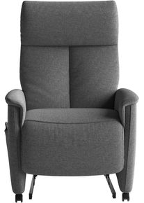 Sit & More TV-Sessel SIT & MORE "Cremona Comfort Plus", grau (anthrazit), B:87cm H:112cm T:89cm, 100% Polyester, Sessel, TV-Sessel, bis 200 Kg belastbar, mit Herz-Waage Funktion