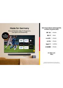Samsung LED-Fernseher "GU43U7099HU", Energieeffizienz: F, schwarz, 43 &Prime;, Fernseher, LED-Fernseher