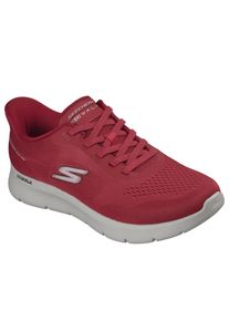 Slip-On Sneaker Skechers "GO WALK FLEX-MASTER", Herren, Gr. 46, rot, Textil, Schuhe Slip-On Sneaker, Schlupfschuh, Halbschuh, Freizeitschuh mit elastischen Schn&uuml;rsenkeln