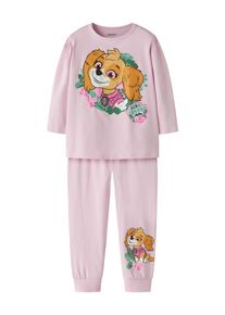 Schlafanzug name it "NMFJETINA PAW LS NIGHTSET CPLGM", M&auml;dchen, Gr. 98/104, pirouette, Jersey, Obermaterial: 95% Baumwolle, 5% Elasthan, bedruckt, lang, Rundhals, Homewear-Sets Schlafanzug, Baumwollmischung, Paw Patrol Druck