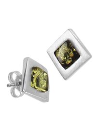 Paar Ohrstecker OSTSEE-SCHMUCK "- Vica - Silber 925/000 - Bernstein" Gr. 10, silber (silber 925, silberfarben, wei&szlig;), Ohrringe, Damen, 10, Silber 925 (Sterlingsilber), Paar Ohrstecker