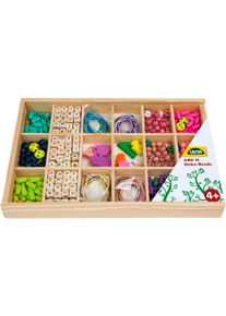 Kreativset LENA "Holzperlen Holzkassette, gro&szlig;", bunt, Kreativsets, Kinder, Holz, Kreativset