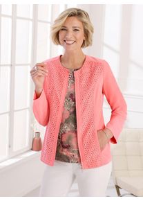 Jackenblazer Classic Basics "Blazer", Damen, Gr. 50, rosa (flamingo), 89% Polyester, 11% Polyamid, Blazer Jackenblazer
