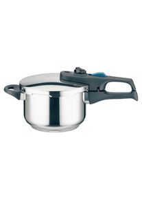 ELO Schnellkochtopf, Edelstahlfarben, Metall, 2,7 l, Messskala, rostfrei, Druckregelventil, Sicherheitsventil, Gegengriff, Sandwichboden, Sicherheitssystem, Kochgeschirr, T&ouml;pfe, Schnellkocht&ouml;pfe