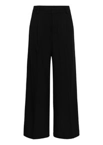 Marlene-Hose Kaffe "Hose KAlima", Damen, Gr. 46, N-Gr, schwarz (schwarz deep), Obermaterial: 95% Polyester Pol. recyc.. 5% Elasthan EL., Hosen Marlene-Hose