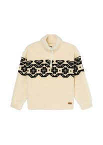 Fleecepullover Roxy "Treasure Soul", Kinder, Gr. 8(125-130cm), coconut milk, Obermaterial: 100% Polyester., Sweatshirts Fleecepullover