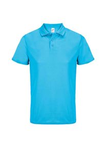 SOLS Unisex Volwassen Pitcher Gerecycled Polyester Poloshirt (Aqua)