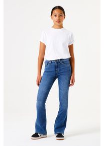 Bootcut-Jeans Garcia "Rianna", M&auml;dchen, Gr. 176, N-Gr, blau (schwarz used), Denim/Jeans, Obermaterial: 99% Baumwolle, 1% Elasthan, slim fit, Jeans Bootcut-Jeans, for GIRLS