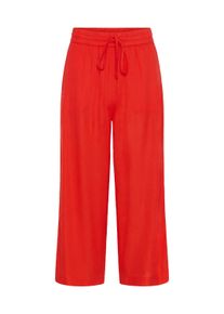 Stoffhose Kaffe "Hose KAmilia", Damen, Gr. 38, N-Gr, rot (poppy rot), Obermaterial: 70% Viskose CV. 30% Leinen LI., Hosen Stoffhose