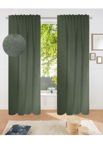 Verdunkelungsvorhang OTTO HOME "Fleuriss" Gr. 2, braun (olivgr&uuml;n), B:135cm H:175cm, Polyester, Polyester, Gardinen, Verdunkelungsvorhang, Wohnzimmer,Schlafzimmer,Arbeitszimmer, Gewicht 280 g/m&sup2;, beliebt