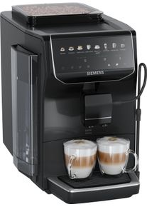 Siemens Kaffeevollautomat "EQ500 TP553E09, Doppeltassenfunktion, 8 Getr&auml;nke, einfache Reinigung", schwarz (klavierlack schwarz), B:27,2cm H:37,8cm T:47,2cm, Kaffeevollautomaten, Keramikmahlwerk, entnehmbare Br&uuml;heinheit, Steuerung per App, Schwarz, Kaffeevollautomat