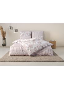 Bettw&auml;sche OTTO HOME "Nordby", ros&eacute;, B/L: 135cm x 200cm, 1 Stk., 1 Stk., Flanell, B/L: 80cm x 80cm, 2, Flanell, Obermaterial: 100% Baumwolle, Bettw&auml;sche, Bettw&auml;sche, Bettw&auml;sche aus Baumwolle, skandinavisches Design, ab Gr&ouml;&szlig;e 135x200 cm