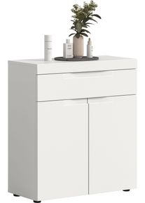 Badkommode OTTO HOME "MAOI, Breite 75 cm, 2 T&uuml;ren, 1 Schubkasten, 2 F&auml;cher", wei&szlig;, wei&szlig; matt, B:75cm H:82cm T:31cm, Holzwerkstoff, MDF, Sideboards, Badkommode, Badezimmerschrank, Schrank, Kommode, Midischrank, Bad, Badezimmer