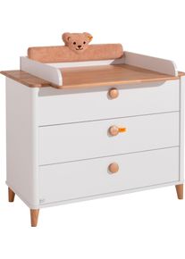 Kopfteil Paidi "LOTTE & FYNN Steiff by Paidi, Pl&uuml;sch-Teddyb&auml;r, Kantenschutz", beige, B:77cm H:15cm T:8cm, Polyester, Polsterauflagen, Kopfteil, extra weich gepolstert, passt auf jede Wickelkommode, waschbar