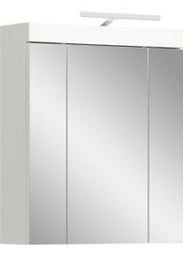 Badezimmerspiegelschrank OTTO HOME "MAOI, mit 3 Spiegelt&uuml;ren, in verschiedenen Ausf&uuml;hrungen erh&auml;ltlich", wei&szlig;, B:60cm H:70cm T:18cm, FSC-zertifizierter Holzwerkstoff, MDF, Schr&auml;nke, Badezimmerspiegelschrank, Badm&ouml;bel, Badschrank, Schrankspiegel, Spiegel, Bad, Badezimmer