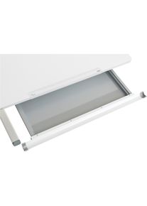 Schubkasten Paidi "Unterbau aus Metall", silberfarben, B:78,2cm H:3,8cm T:37,8cm, Metall, Schubladen, Schubkasten, Selbsteinzug, Schreibtischschublade