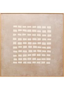 Leinwandbild KARE DESIGN "Art Row 100x100cm", beige (farbe bild(er): beige), B:100cm H:100cm T:4cm, Baumwolle, MDF, Massivholz, Bilder, Leinwandbild