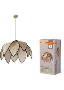 Osram Pendelleuchte "Decor Rattan", beige, &Oslash; 67cm, 1 Stk., Leuchten, braun, Fassung E27, Rattan und Stahl, Pendelleuchte
