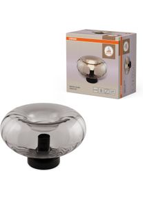 Osram Tischleuchte "Decor Smoke Glass", grau (schwarz), H: 17,6cm, 1 Stk., Leuchten, schwarz, E27, Stahl und Glas, Tischleuchte