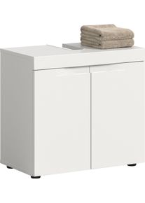 Waschbeckenunterschrank OTTO HOME "MAOI, Breite 60cm, 2 T&uuml;ren, 2 F&auml;cher, 1 Einlegeboden", wei&szlig; (wei&szlig;, wei&szlig; matt), B:60cm H:56cm T:34cm, FSC-zertifizierter Holzwerkstoff, MDF, Schr&auml;nke, Waschbeckenunterschrank, Badezimmerschrank, Unterschrank, Kommode, WBU, Bad, Badezimmer