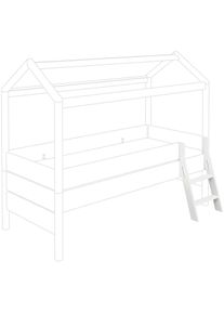 Anlegeleiter Paidi "TINY HOUSE zur Erweiterung des Bettes", wei&szlig; (kreidewei&szlig;), B:44cm H:80cm L:29cm, Massivholz, Leitern, Anlegeleiter, Leiter ist beidseitig montierbar