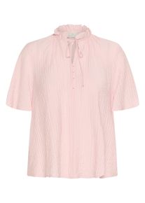 Kurzarmbluse Kaffe "Kurzarm-Bluse KAlianna", Damen, Gr. 44, rosa (lotus), Obermaterial: 80% Viskose CV. 20% Nylon NY., Blusen Kurzarmbluse