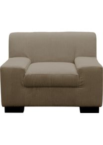 Sessel OTTO HOME "Faxe", beige (schlamm), B:101cm H:74cm T:85cm, 90% Polyester, 10% Nylon, Sessel, Sessel