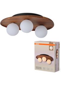 Osram Deckenleuchte "Decor Acacia-Wood Nest", braun, akazie, H: 15,5cm, 1 Stk., Leuchten, braun, Fassung G9, Deckenleuchte