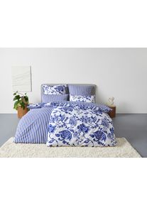 Bettw&auml;sche OTTO HOME "Nordby", blau, B/L: 135cm x 200cm, 1 Stk., 1 Stk., Flanell, B/L: 80cm x 80cm, 2, Flanell, Obermaterial: 100% Baumwolle, Bettw&auml;sche, Bettw&auml;sche, Bettw&auml;sche aus Baumwolle, skandinavisches Design, ab Gr&ouml;&szlig;e 135x200 cm
