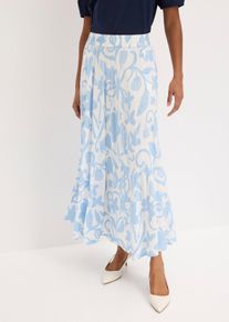 Maxikjol i f&ouml;ljsam viskos - vit - storlek 42 - bonprix