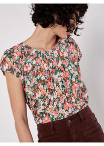 Druckbluse Apricot "Ditsy Floral Top", Damen, Gr. S (36), gr&uuml;n, Obermaterial: 100% Viskose LENZING ECOVERO CV LenzEcov., gebl&uuml;mt, Blusen Druckbluse, mit Tulpen&auml;rmeln