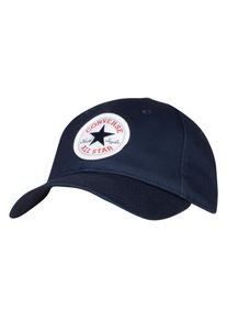 Baseball Cap Converse "CAN CHUCK PATCH CURVE BRIM HAT f&uuml;r kids 8-15 Jahre", Jungen, schwarz (obsidian), Stoff, Baumwolle, bestickt, unifarben, Basic, Caps Baseball Cap, mit gebogenem Schirm, 6-Panel-Design, bestickte Optik