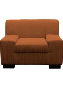 Sessel OTTO HOME "Faxe", braun (terra), B:101cm H:74cm T:85cm, 90% Polyester, 10% Nylon, Sessel, Sessel