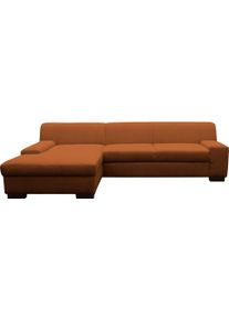 Ecksofa OTTO HOME "Faxe", braun (terra), B:268cm H:74cm T:153cm, 90% Polyester, 10% Nylon, Sofas, Ecksofa
