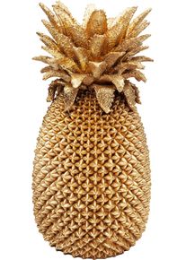 Dekovase KARE DESIGN "Deko Vase Pineapple 50cm", gold (goldfarben), B:23,5cm H:50cm T:23,5cm, Vasen, Dekovase
