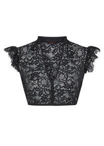 Dirndlbluse Nina von C. "Dirndl-Bluse Fl&uuml;gel&auml;rmel Romy", Damen, Gr. 36, schwarz, Obermaterial: 87% Polyamid PA. 13% Elasthan EL., Blusen Dirndlbluse