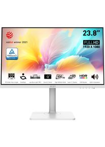 MSI LED-Monitor "Modern MD2412P", Energieeffizienz: D, wei&szlig;, B:54,1cm H:32,22cm T:5cm, Monitore, h&ouml;henverstellbar, 3 Jahre Herstellergarantie, USB-C, LED-Monitor